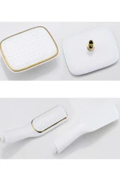 Banyo Bataryası Duş Seti Altın Dore Beyaz thumbnail 3