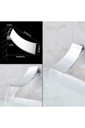 Banyo Bataryası Duş Seti Ankastre Krom Şelale 30x30 Tepe Duş 7 Yıl Garantili Sıva Altı Dahil - 5
