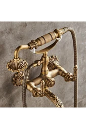 BANYO BATARYASI DUŞ SETİ ANTİK ÖZEL İŞLEMELİ YENİ KOLLU MODEL 7 YIL GARANTİLİ İTHAL ÜRÜN. - 5