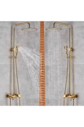 Banyo Bataryası Duş Seti Gold Altın Dore Özel Seri Yeni Model 5 Yıl Garantili thumbnail 3
