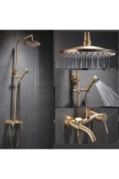 Banyo Bataryası Duş Seti Mat Gold Özel Seri Yeni Model 5 Yıl Garantili thumbnail 1