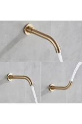 Banyo Bataryası Duş Seti Ankastre Mat Gold Yeni Ürün 3 Yollu Model Sıva Altı Dahil 7 Yıl Garantili - 2