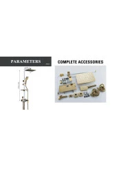 Banyo Bataryası Duş Seti Dijital Yeni Model Beyaz/gold Bideli Termostatlı Ithal 7 Yıl Garantili thumbnail 6