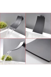 Banyo Bataryası Ankastre Duş Seti Mat Siyah 30x30cm Tepe Duş Yeni Şelale Ürün 5 Yıl Garantili thumbnail 5