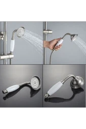 Banyo Bataryası Duş Seti Mat Krom Nikel Yeni Model 5 Yıl Garantili - 4