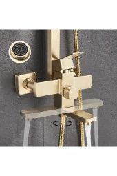 Banyo Bataryası Duş Seti Mat Gold Özel Seri Yeni Model 5 Yıl Garantili. - 2