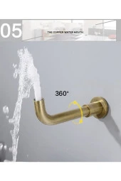 Banyo Bataryası Duş Seti Ankastre Mat Gold Yeni Ürün 3 Yollu Model Sıva Altı Dahil 7 Yıl Garantili - 6