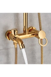 Banyo Bataryası Duş Seti Gold Altın Dore Özel Seri Yeni Model 5 Yıl Garantili thumbnail 6