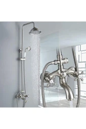 Banyo Bataryası Duş Seti Mat Krom Nikel Yeni Model 5 Yıl Garantili - 6
