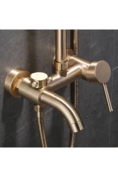 Banyo Bataryası Duş Seti Mat Gold Özel Seri Yeni Model 5 Yıl Garantili thumbnail 3