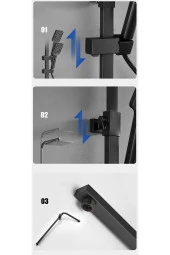 Banyo Bataryası Duş Seti Dijital Yeni Model Bideli Termostatlı Ithal 7 Yıl Garantili thumbnail 5