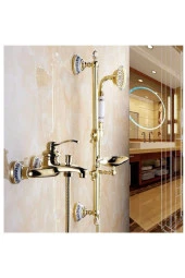 Banyo Altın Dore Duş Seti Özel Taşlı Yeni Model..!!! Adınıza Faturalı 5yıl Garantili Ürün - 1
