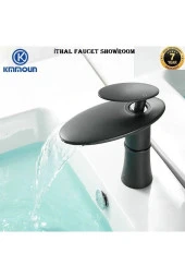 Banyo Lavabo Bataryası Şelale Mat Siyah Modeli Yeni Tasarım Ürünü 7 Yıl Garantili - 1
