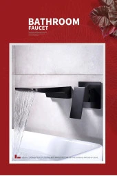 Banyo Lavabo Bataryası Ankastre Siyah Set Yeni Sıva Altı Dahil 7 Yıl Garantili thumbnail 3