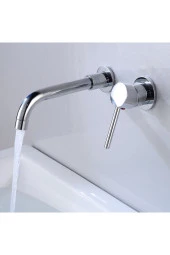 Banyo Lavabo Bataryası Ankastre Krom Set Ithal 5 Yıl Garantili Sıva Altı Dahil - 1