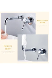 Banyo Lavabo Bataryası Ankastre Krom Set Ithal 5 Yıl Garantili Sıva Altı Dahil - 3