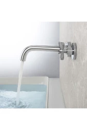 Banyo Lavabo Bataryası Ankastre Krom Set Ithal 5 Yıl Garantili Sıva Altı Dahil - 3
