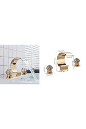 Banyo Lavabo Küvet Jakuzi Bataryası Ankastre Gold Altın Dore Yeni Şelale 7 Yıl Garantili thumbnail 5