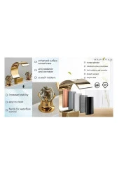 Banyo Lavabo Küvet Jakuzi Bataryası Ankastre Gold Altın Dore Yeni Şelale 7 Yıl Garantili thumbnail 6