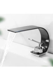 Banyo Lavabo Bataryası Mat Siyah Şelale Yeni 5 Yıl Garantili - 2