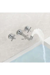 Banyo Lavabo Bataryası Ankastre Krom Set Ithal 5 Yıl Garantili Sıva Altı Dahil - 4