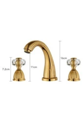 Banyo Lavabo Bataryası Ankastre Altın Dore 3'lü Set Yeni 5 Yıl Garantili thumbnail 2