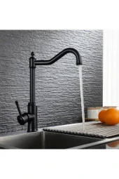 Mutfak Evye Banyo Lavabo Bataryası Siyah Yeni Ürün 5 Yıl Garantili - 1