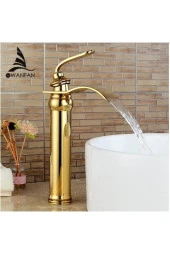 Banyo Çanak Lavabo Bataryası Altın Dore Yeni Şelale 5 Yıl Garantili - 1