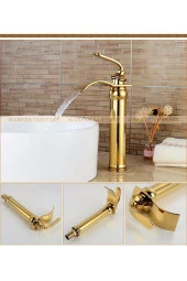 Banyo Çanak Lavabo Bataryası Altın Dore Yeni Şelale 5 Yıl Garantili - 2