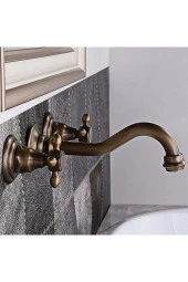 Banyo Lavabo Bataryası Ankastre Antik 3'lü Set Yeni 5 Yıl Garantili thumbnail 2