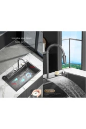 Akıllı Eviye Seti Ve Bataryası Antrasit Çelik 7 Fonksiyon Full 7 Yıl Garanti Ithal Fiskiyeden Arıtma thumbnail 5