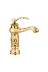 Banyo Lavabo Bataryası Altın Dore Taşlı Yeni Model Ithal 7 Yıl Garantili - 6