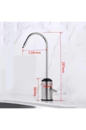 Su Arıtma Musluğu Mat Krom Nikel Özel Kollu Model Yeni Ankastre Model Ithal 7 Yıl Garantili - 2