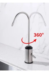 Su Arıtma Musluğu Mat Krom Nikel Özel Kollu Model Yeni Ankastre Model Ithal 7 Yıl Garantili thumbnail 3