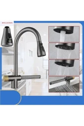 Mutfak Evye Bataryası Şelaleli Yeni Tasarım Dijital Led Fiskiyeli Antrasit Gri 7 Yıl Garantili thumbnail 1