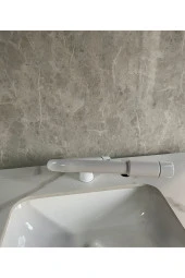 Mutfak Evye Bataryası Dual Flow Su Arıtma Çıkışlı Yeni Tasarım Mat Beyaz Katlanır 7 Yıl Garantili thumbnail 1