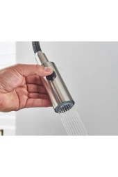 Mutfak Evye Bataryası Dual Flow Su Arıtma Çıkışlı Spiralli Fiskiyeli 7 Yıl Garantili Ithal Mat Krom thumbnail 2