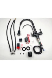 MUTFAK EVYE BATARYASI DUAL FLOW SU ARITMA ÇIKIŞLI DOKUNMATİK SMART FİSKİYE YENİ MAT SİYAH - 5