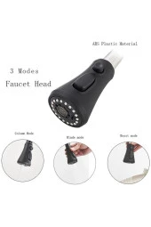 Mutfak Evye Bataryası Yeni İthal 3 Fonksiyonlu Fiskiye Spiralli Mat Siyah 7 Yıl Garanti thumbnail 3