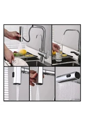 MUTFAK EVİYE BATARYASI DUAL FLOW ARITMA ÇIKIŞLI DUŞ ŞELALE 4 FONKSİYONLU SPİRALLİ İTHAL 7YIL GARANTİ thumbnail 2