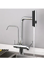 MUTFAK EVİYE BATARYASI DUAL FLOW ARITMA ÇIKIŞLI DUŞ ŞELALE 4 FONKSİYONLU SPİRALLİ İTHAL 7YIL GARANTİ thumbnail 3