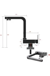 Mutfak Pencere Önü Katlanır Evye Bataryası Su Arıtma Çıkışlı Yeni Mat Krom Nikel 7 Yıl Garantili thumbnail 5
