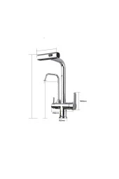 MUTFAK EVİYE BATARYASI DUAL FLOW ARITMA ÇIKIŞLI DUŞ ŞELALE 4 FONKSİYONLU SPİRALLİ İTHAL 7YIL GARANTİ thumbnail 5