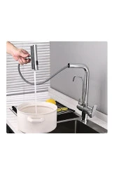 MUTFAK EVİYE BATARYASI DUAL FLOW ARITMA ÇIKIŞLI DUŞ ŞELALE 4 FONKSİYONLU SPİRALLİ İTHAL 7YIL GARANTİ thumbnail 6