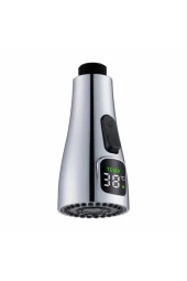 Mutfak Evye Bataryası Dual Flow Su Arıtma Çıkışlı Dijital Sıcaklık Led Fiskiye Dokunmatik Ithal thumbnail 5