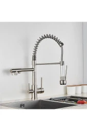 Mutfak Evye Bataryası Dual Flow Su Arıtma Çıkışlı Spiralli Ve Fiskiyeli 7 Yıl Garantili Ithal Nikel. thumbnail 4