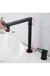 Mutfak Eviye Bataryası Pencere Önü Asansörlü Yeni Sistem Mat Siyah 7 Yıl Garantili thumbnail 4