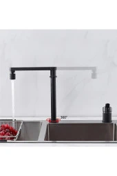 Mutfak Eviye Bataryası Pencere Önü Asansörlü Yeni Sistem Mat Siyah 7 Yıl Garantili thumbnail 6