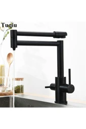 Mutfak Evye Bataryası Dual Flow Su Arıtma Çıkışlı Yeni Tasarım Siyah Katlanır 7 Yıl Garantili thumbnail 1
