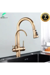 Mutfak Evye Bataryası Dual Flow Su Arıtma Çıkışlı Antik Spiralli Yeni Fiskiyeli Ithal 7 Yıl Garanti thumbnail 1